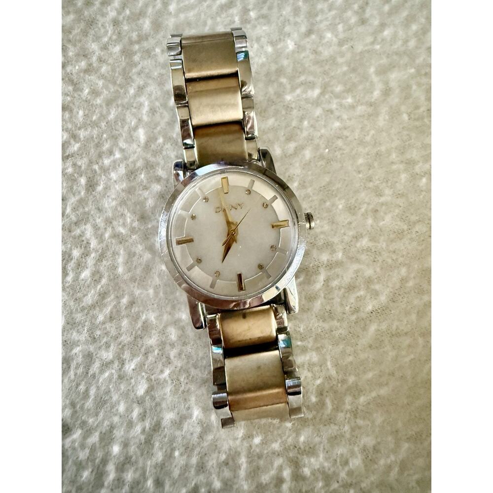 DKNY Women's 'Crystal' Quartz Gold-Tone-Stainless-Steel Dress Watch, NY4521